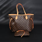 Louis Vuitton Neverfull MM Tote Bag – Monogram Canvas with Red Interior — view 11