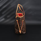 Louis Vuitton Neverfull MM Tote Bag – Monogram Canvas with Red Interior — view 5