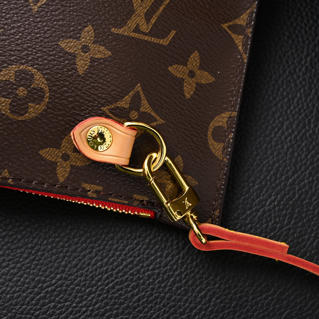 Louis Vuitton Neverfull MM Tote Bag – Monogram Canvas with Red Interior — view 17