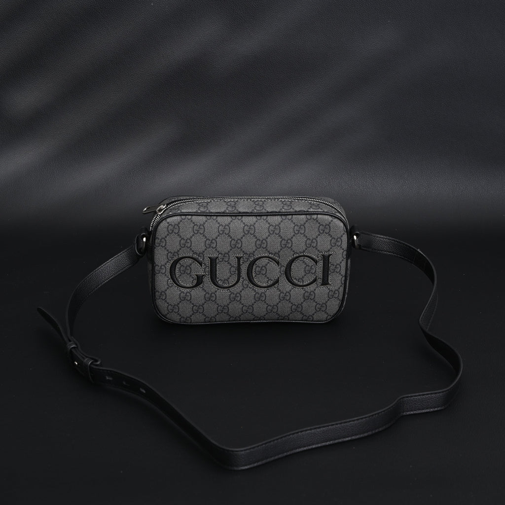 Gucci Ophidia GG Supreme Belt Bag – Black/Grey Monogram — view 4