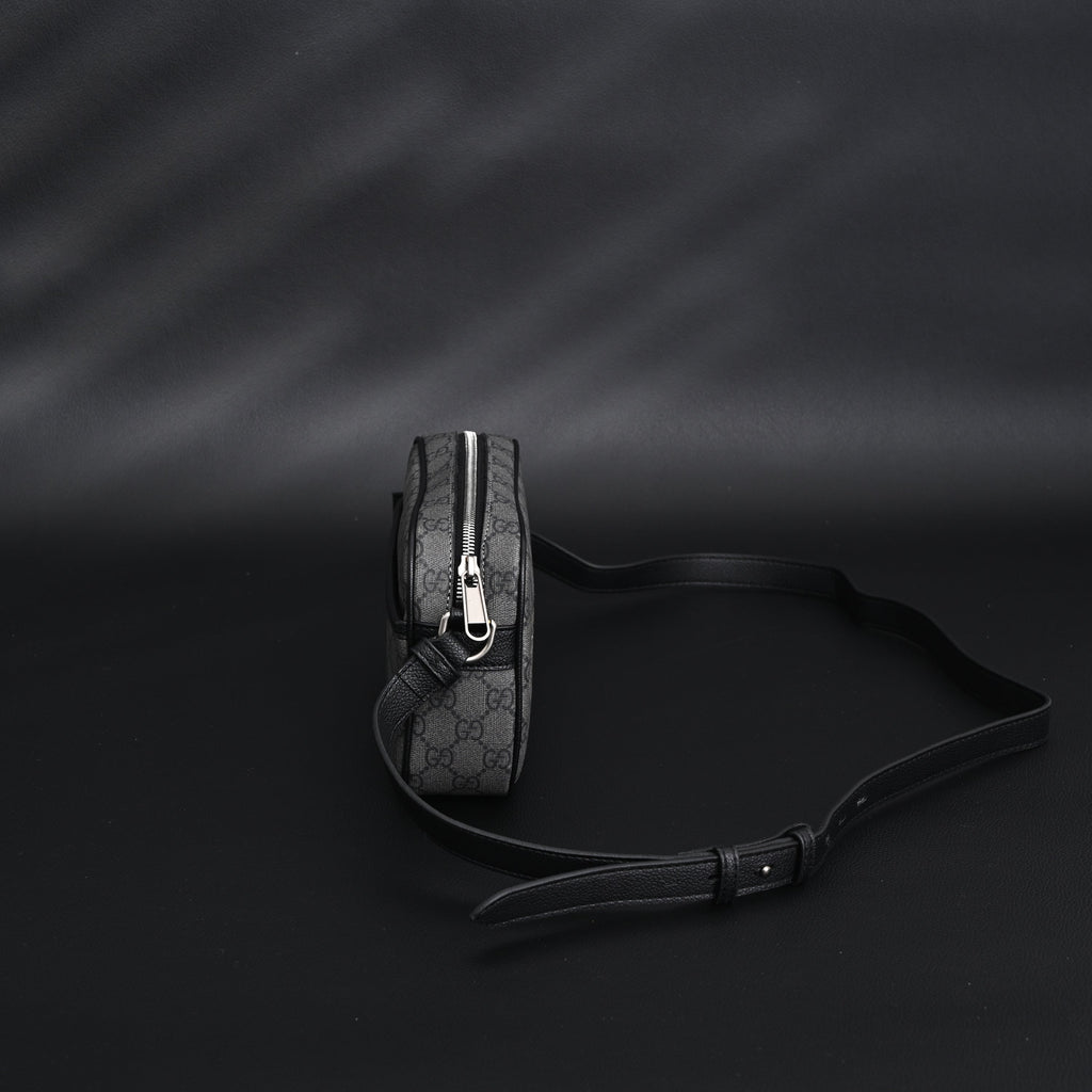 Gucci Ophidia GG Supreme Belt Bag – Black/Grey Monogram — view 5