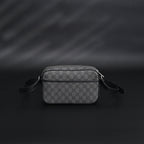 Gucci Ophidia GG Supreme Belt Bag – Black/Grey Monogram — view 1