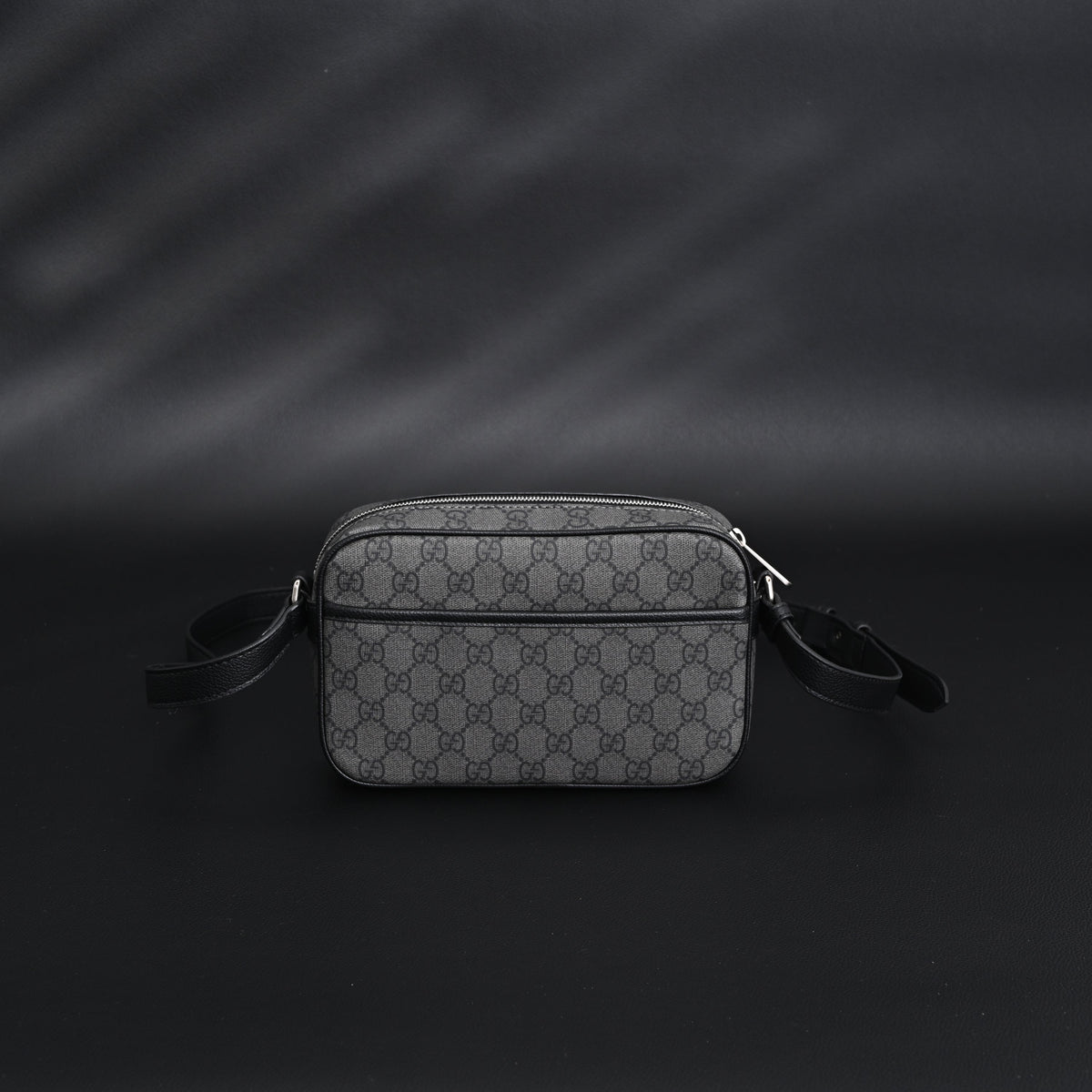 Gucci Ophidia GG Supreme Belt Bag – Black/Grey Monogram — view 1
