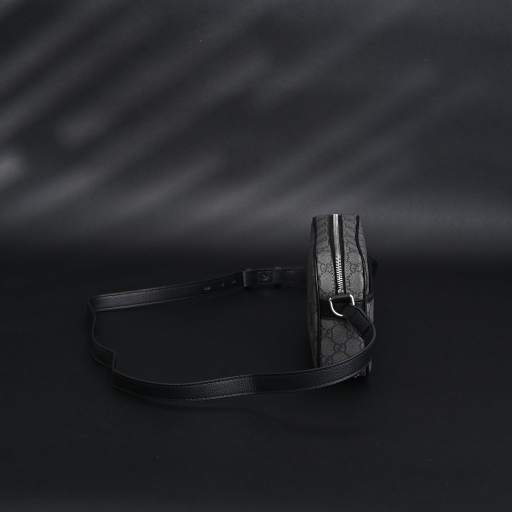 Gucci Ophidia GG Supreme Belt Bag – Black/Grey Monogram — view 6