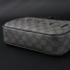 Gucci Ophidia GG Supreme Belt Bag – Black/Grey Monogram — view 13