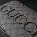 Gucci Ophidia GG Supreme Belt Bag – Black/Grey Monogram — view 7