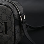 Gucci Ophidia GG Supreme Belt Bag – Black/Grey Monogram — view 8