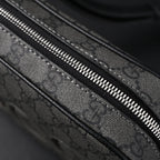 Gucci Ophidia GG Supreme Belt Bag – Black/Grey Monogram — view 14