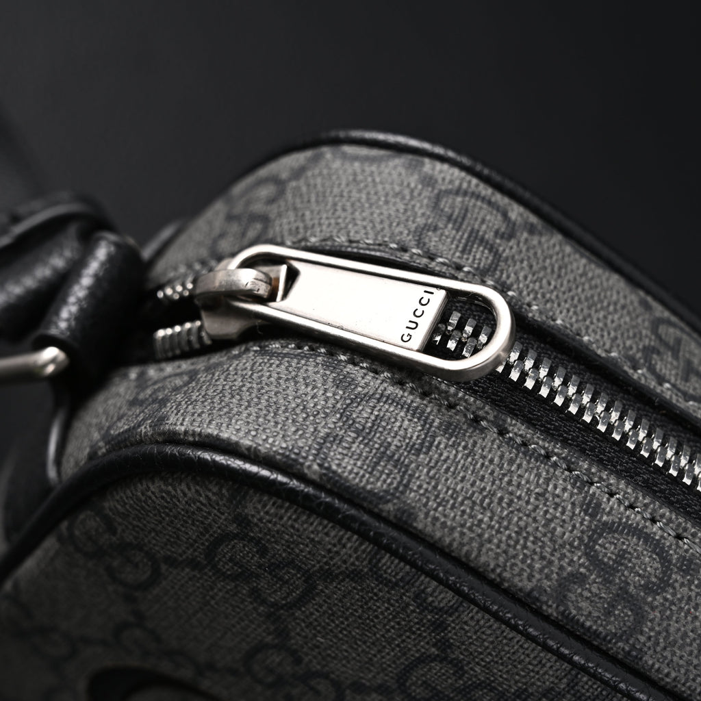 Gucci Ophidia GG Supreme Belt Bag – Black/Grey Monogram — view 15