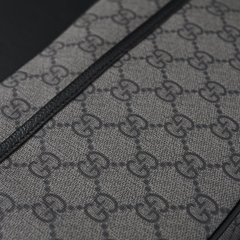 Gucci Ophidia GG Supreme Belt Bag – Black/Grey Monogram — view 10