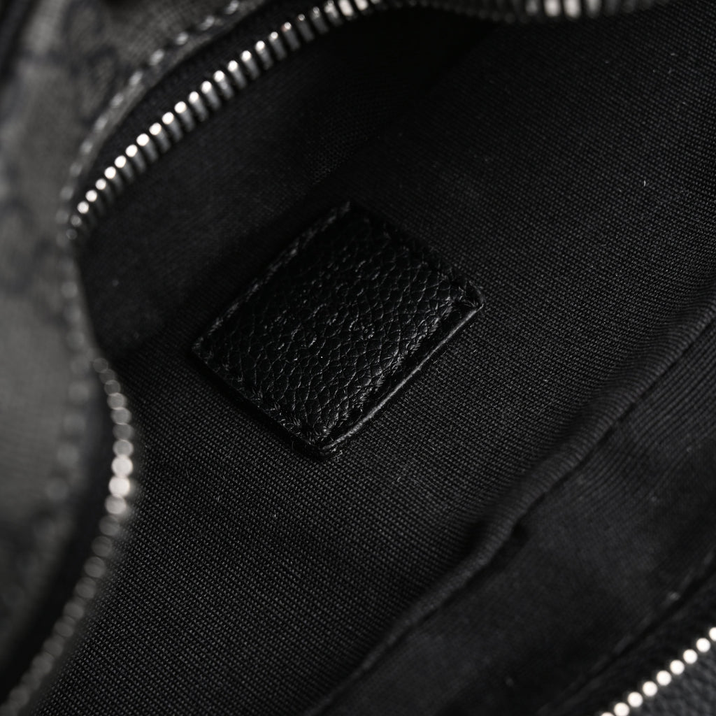 Gucci Ophidia GG Supreme Belt Bag – Black/Grey Monogram — view 11