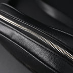 Gucci Black Leather Embossed Logo Belt Bag — view 16