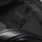 Gucci Black Leather Embossed Logo Belt Bag — view 14