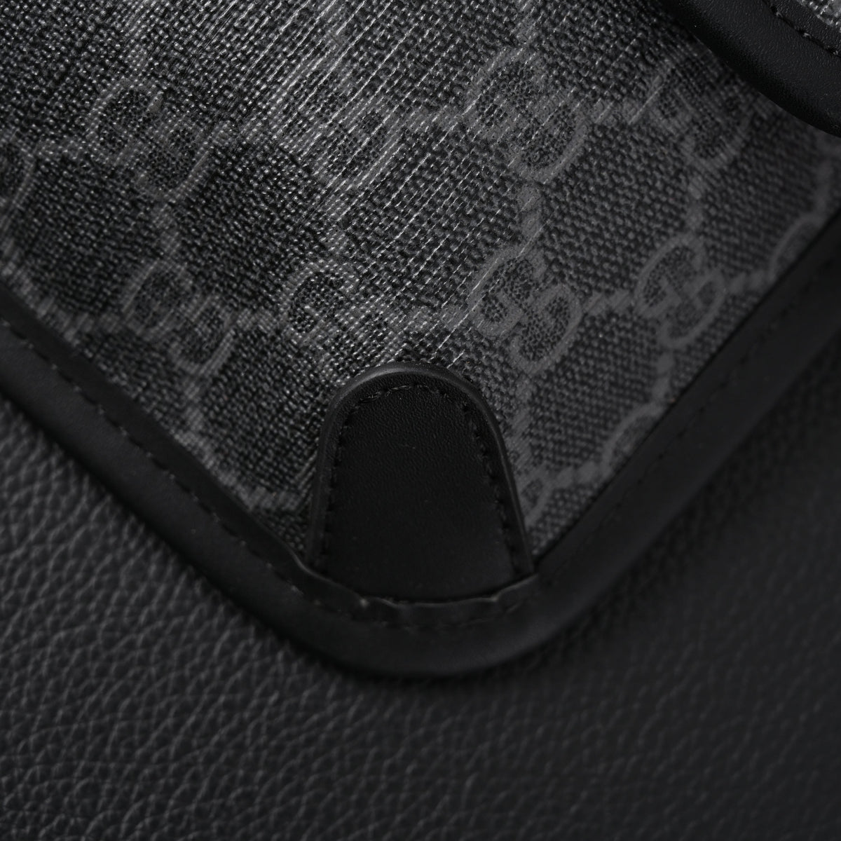 Gucci Ophidia GG Supreme Belt Bag – Black/Grey with Web Strap — view 10