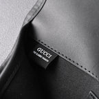 Gucci Ophidia GG Supreme Belt Bag – Black/Grey with Web Strap — view 5