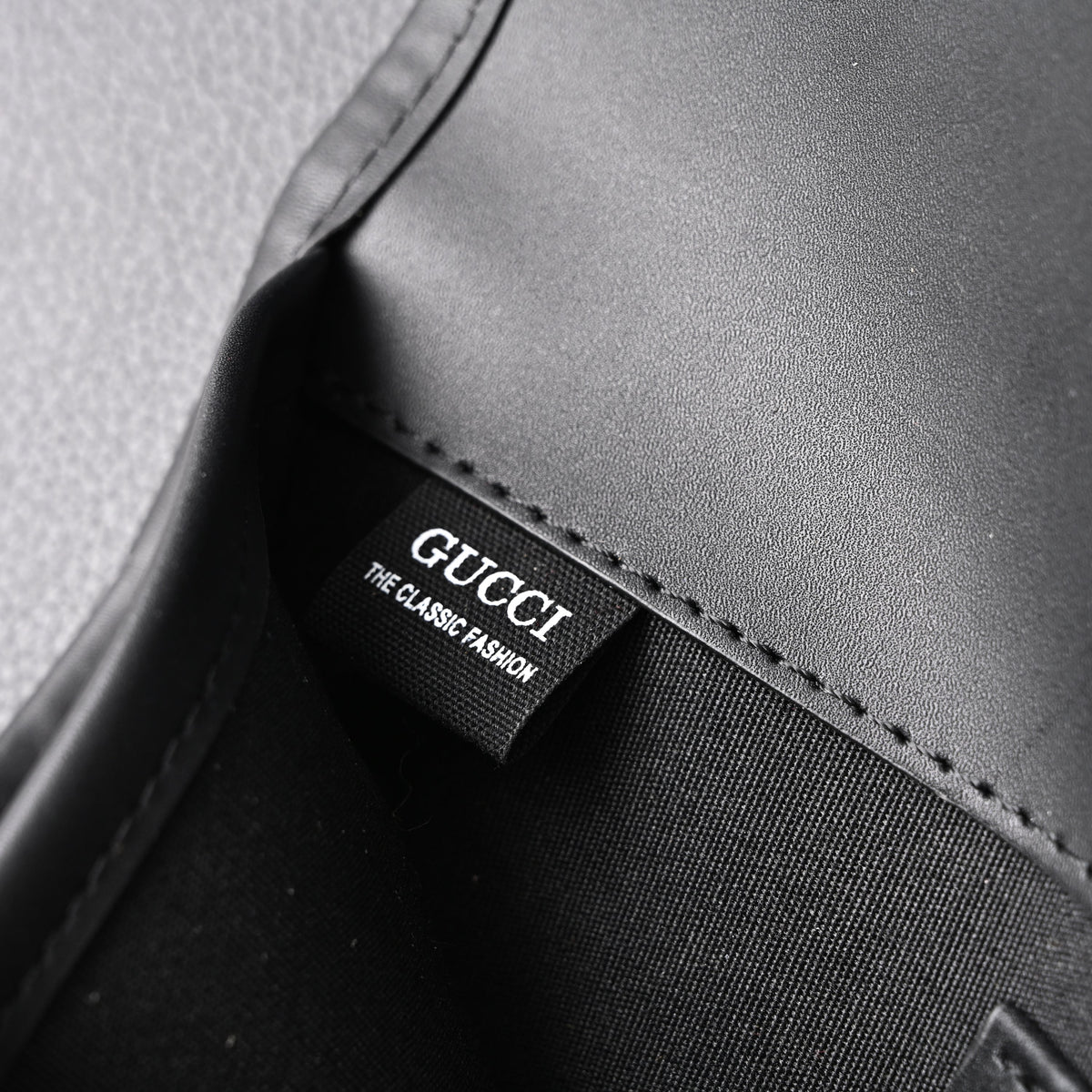 Gucci Ophidia GG Supreme Belt Bag – Black/Grey with Web Strap — view 5