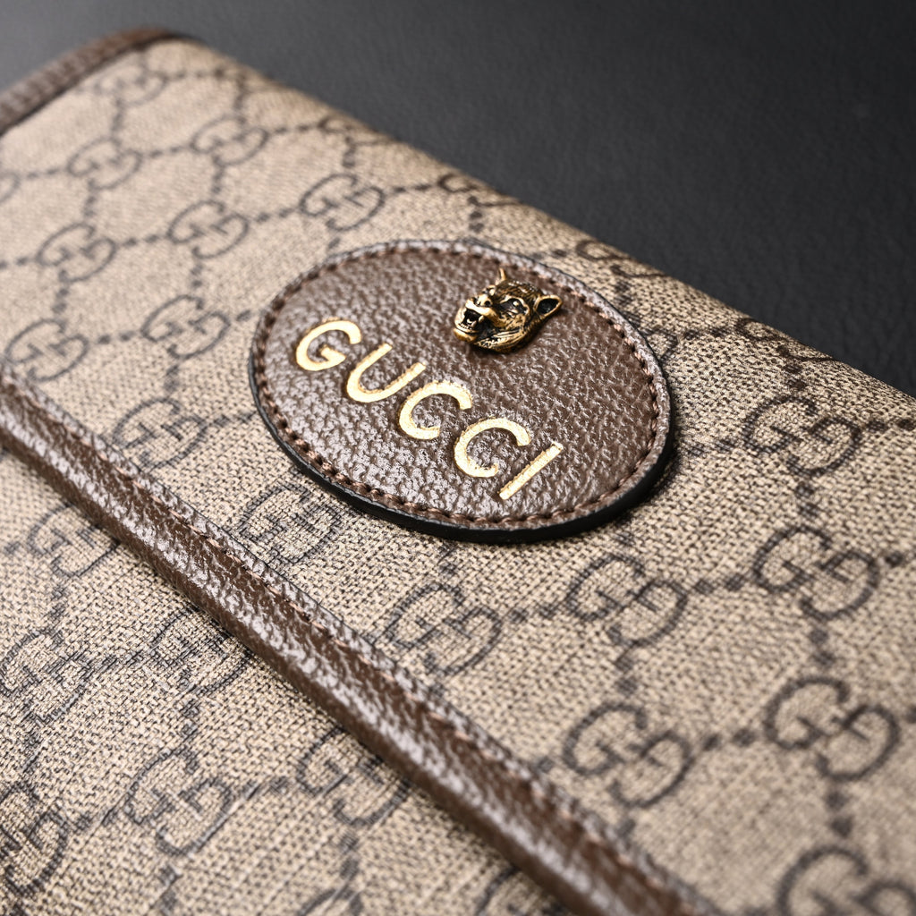 Gucci Ophidia GG Supreme Mini Belt Bag – Beige/Ebony with Web Stripe — view 13