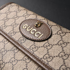 Gucci Ophidia GG Supreme Mini Belt Bag – Beige/Ebony with Web Stripe — view 13