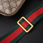 Gucci Ophidia GG Supreme Mini Belt Bag – Beige/Ebony with Web Stripe — view 8