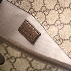 Gucci Ophidia GG Supreme Mini Belt Bag – Beige/Ebony with Web Stripe — view 9