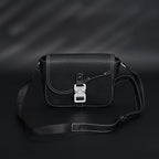 Dior Saddle Crossbody Bag – Black Grained Calfskin with Silver-Tone Hardware - Black with Silver-Tone Hardware — view 9