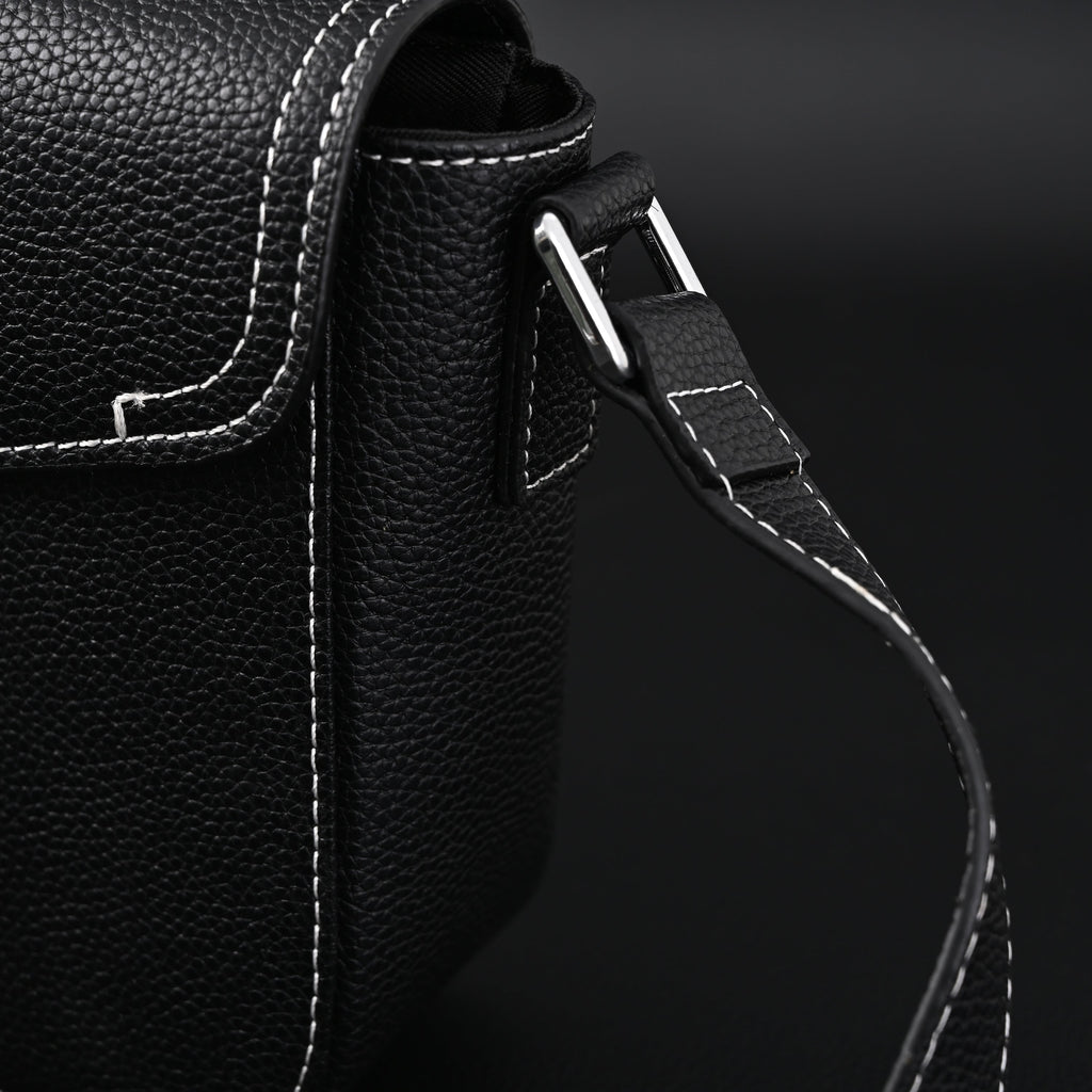 Dior Saddle Crossbody Bag – Black Grained Calfskin with Silver-Tone Hardware - Black with Silver-Tone Hardware — view 15
