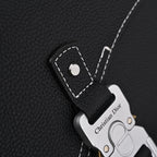 Dior Saddle Crossbody Bag – Black Grained Calfskin with Silver-Tone Hardware - Black with Silver-Tone Hardware — view 16