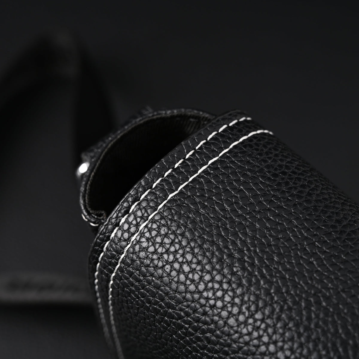 Dior Saddle Crossbody Bag – Black Grained Calfskin with Silver-Tone Hardware - Black with Silver-Tone Hardware — view 6