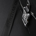 Dior Saddle Crossbody Bag – Black Grained Calfskin with Silver-Tone Hardware - Black with Silver-Tone Hardware — view 17