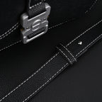 Dior Saddle Crossbody Bag – Black Grained Calfskin with Silver-Tone Hardware - Black with Silver-Tone Hardware — view 18