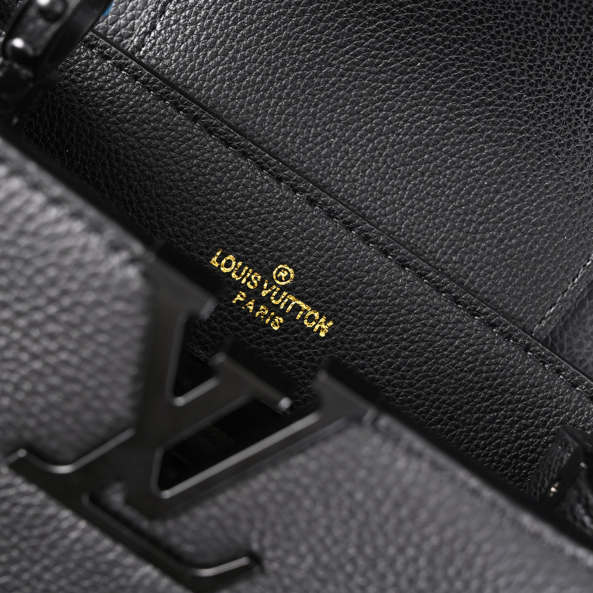 Chanel Classic Flap Bag – Black Quilted Caviar Leather with Gold-Tone Hardware — view 3