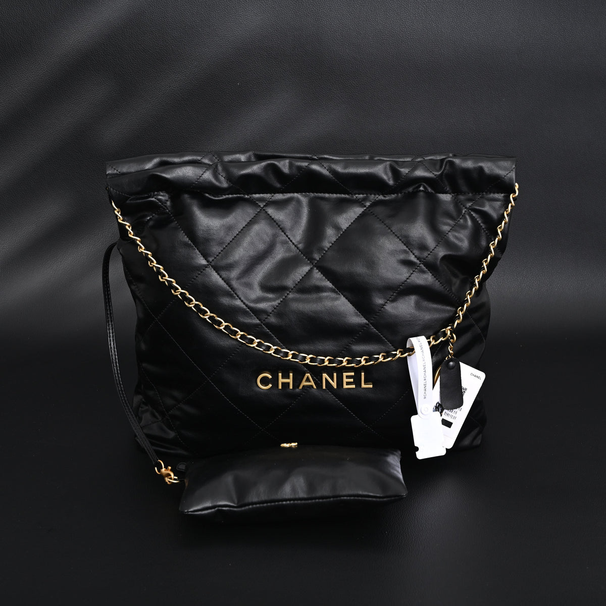 Chanel 19 Flap Bag – Black Quilted Lambskin with Gold & Ruthenium Hardware — view 17