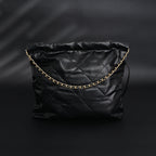 Chanel 19 Flap Bag – Black Quilted Lambskin with Gold & Ruthenium Hardware — view 18