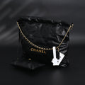 Chanel 19 Flap Bag – Black Quilted Lambskin with Gold & Ruthenium Hardware — view 1