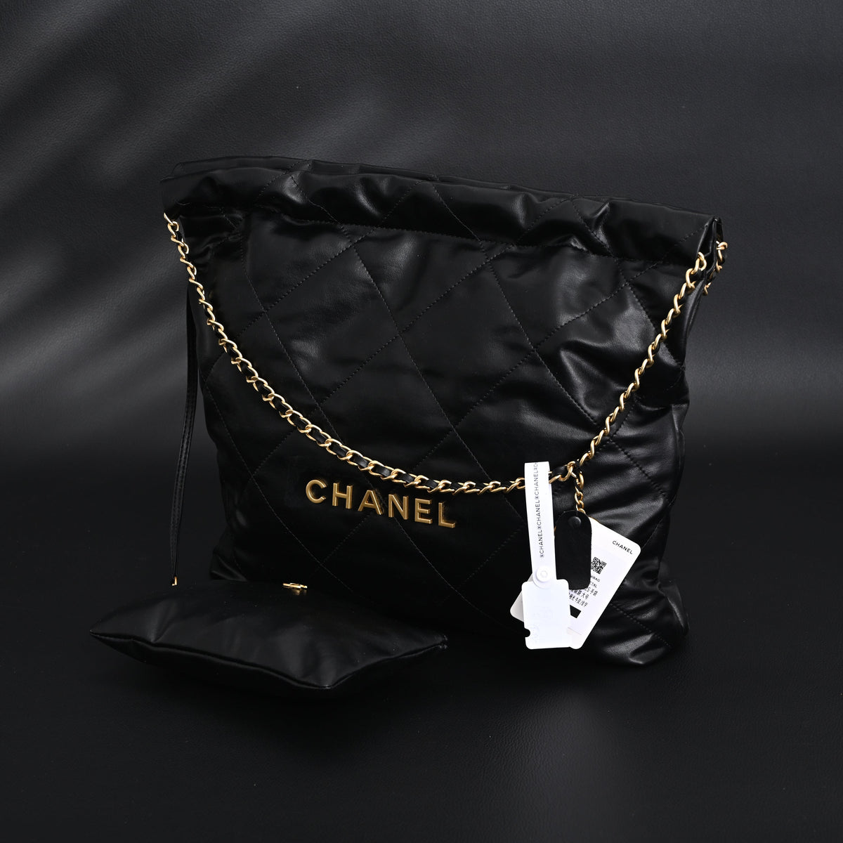 Chanel 19 Flap Bag – Black Quilted Lambskin with Gold & Ruthenium Hardware — view 1