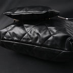Chanel 19 Flap Bag – Black Quilted Lambskin with Gold & Ruthenium Hardware — view 8