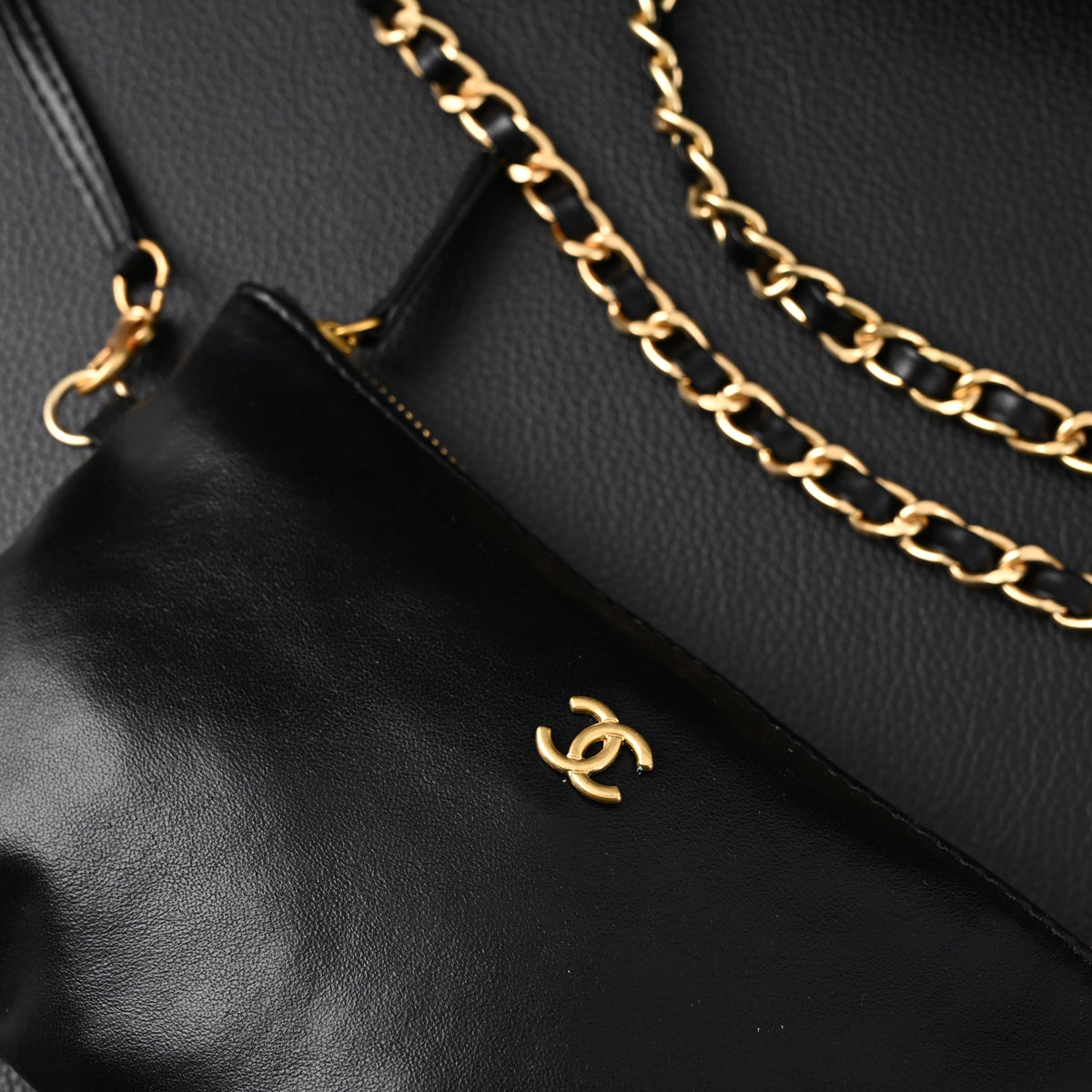 Chanel 19 Flap Bag – Black Quilted Lambskin with Gold & Ruthenium Hardware — view 16