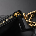 Chanel 19 Flap Bag – Black Quilted Lambskin with Gold & Ruthenium Hardware — view 20