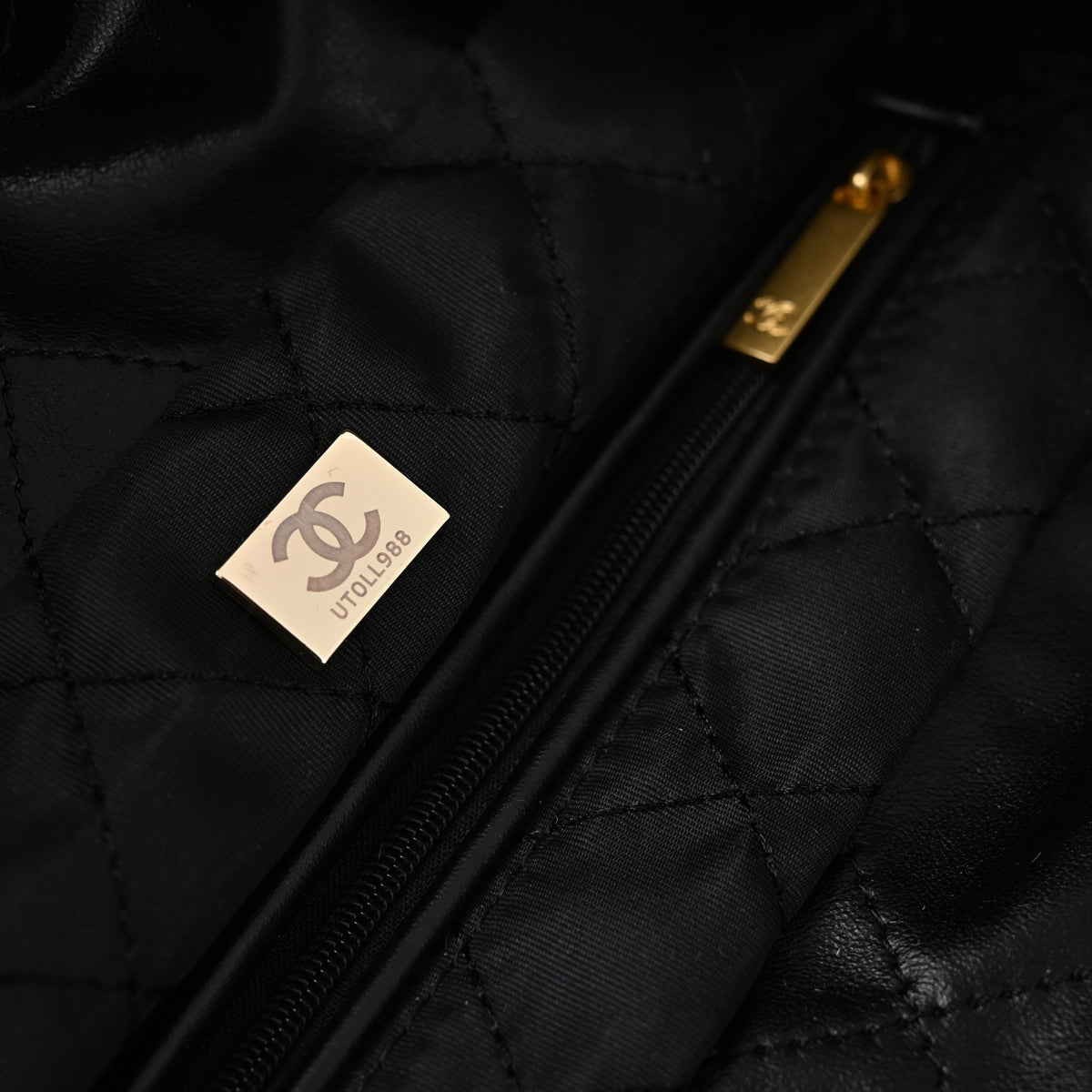 Chanel 19 Flap Bag – Black Quilted Lambskin with Gold & Ruthenium Hardware — view 21