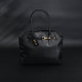 Miu Miu Leather Tote Bag – Classic Black — view 1
