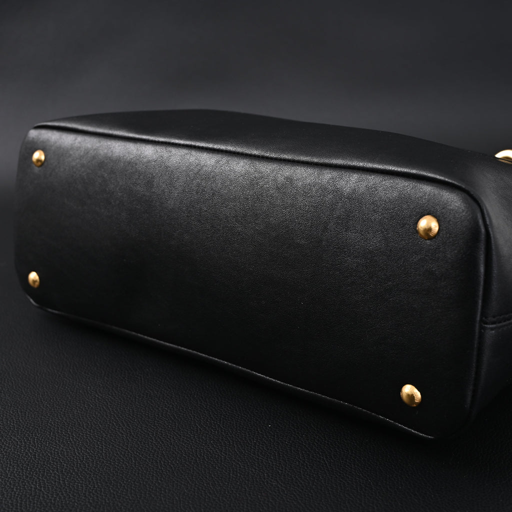 Miu Miu Leather Tote Bag – Classic Black — view 9