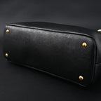 Miu Miu Leather Tote Bag – Classic Black — view 9