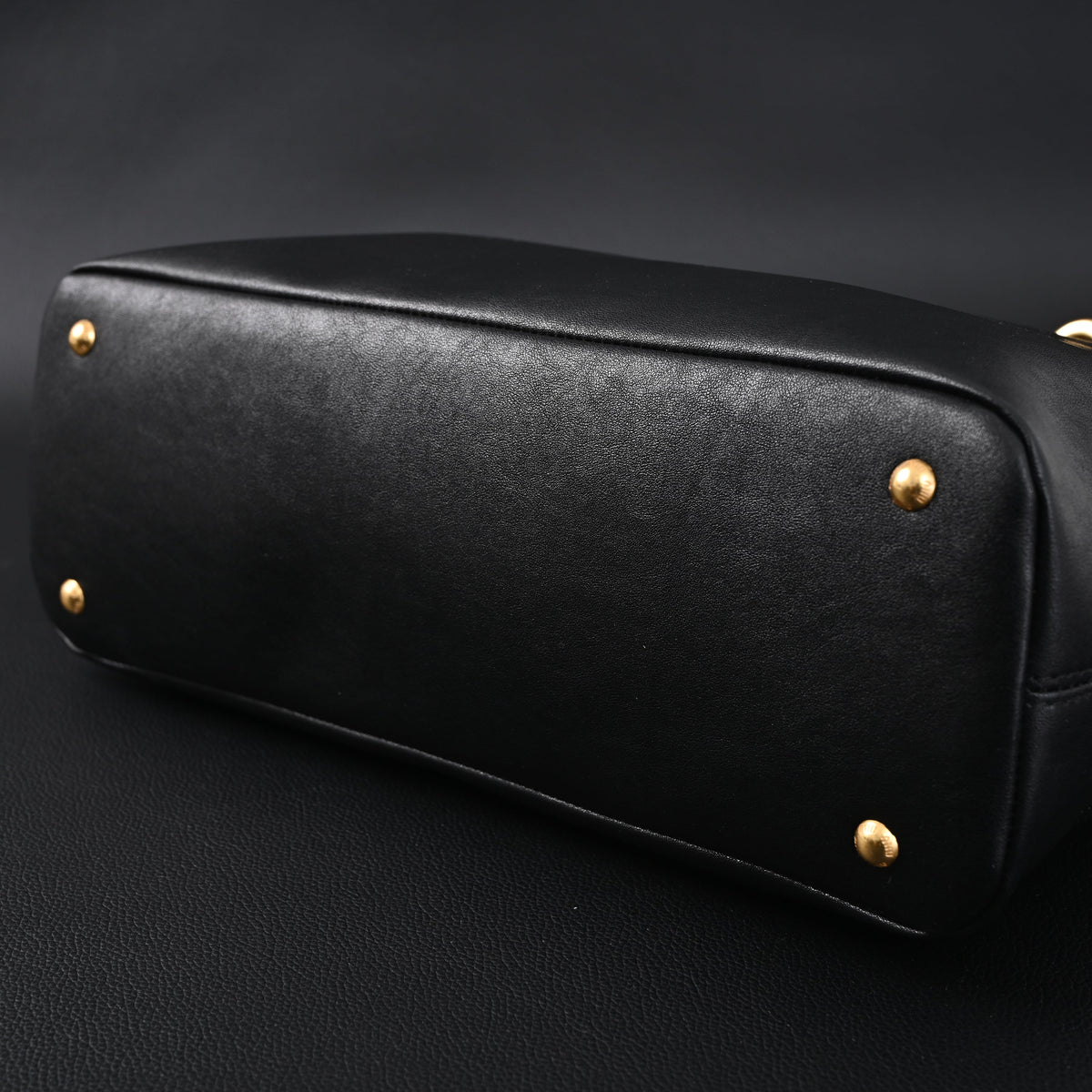 Miu Miu Leather Tote Bag – Classic Black — view 9
