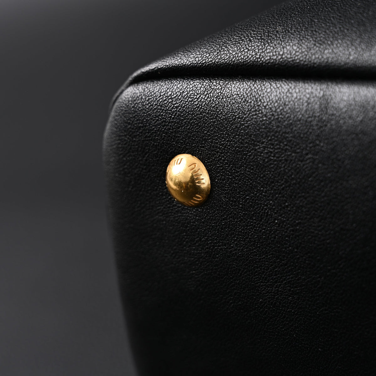 Miu Miu Leather Tote Bag – Classic Black — view 13
