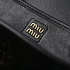 Miu Miu Leather Tote Bag – Classic Black — view 16