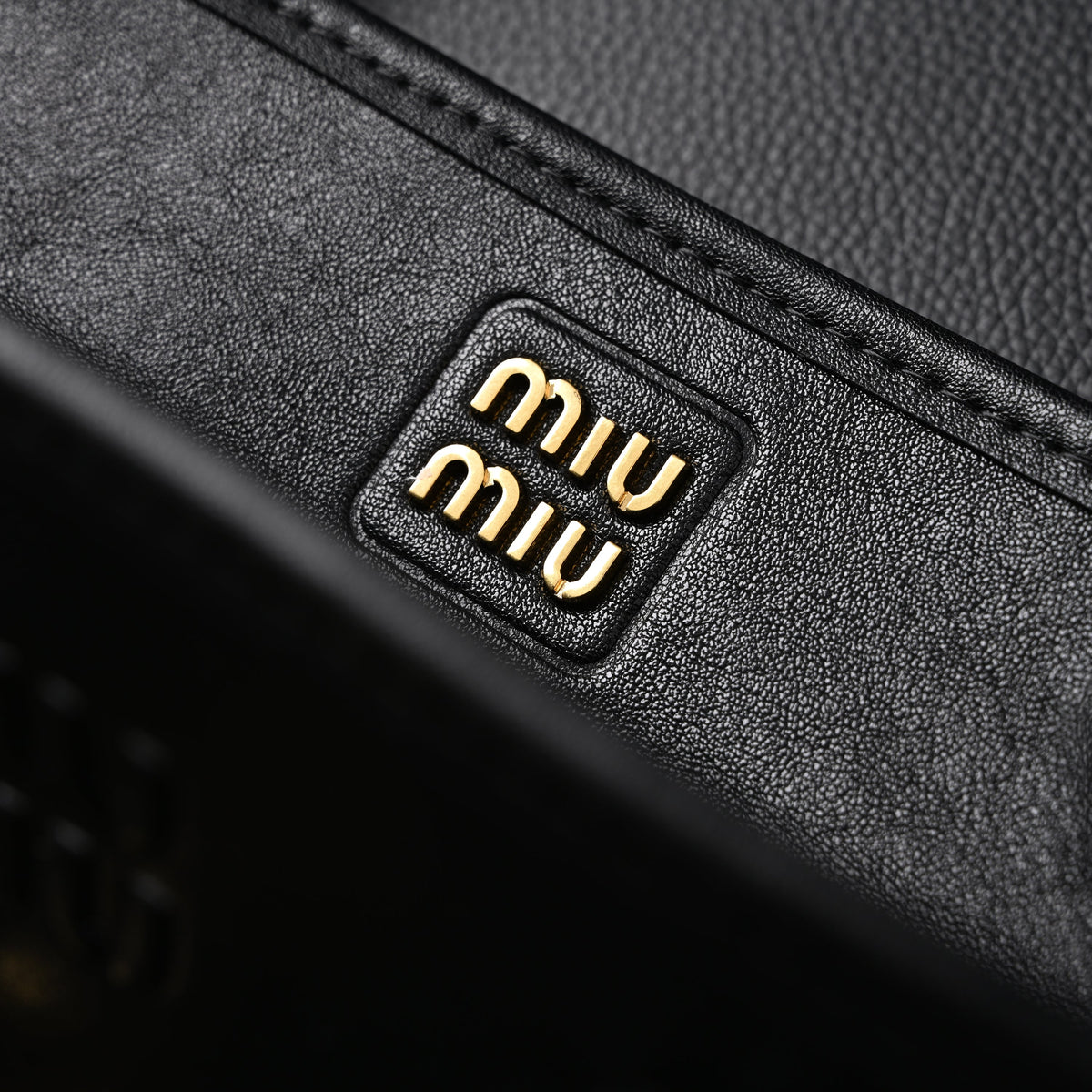 Miu Miu Leather Tote Bag – Classic Black — view 16
