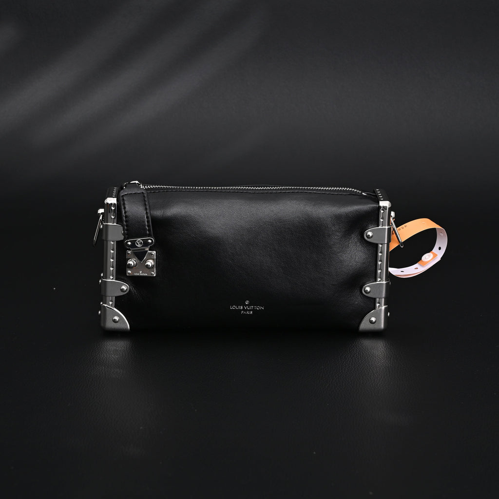 Louis Vuitton Soft Trunk Monogram Black Leather Crossbody Bag — view 22