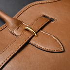 Miu Miu Leather Tote Bag – Elegant Caramel Brown — view 14