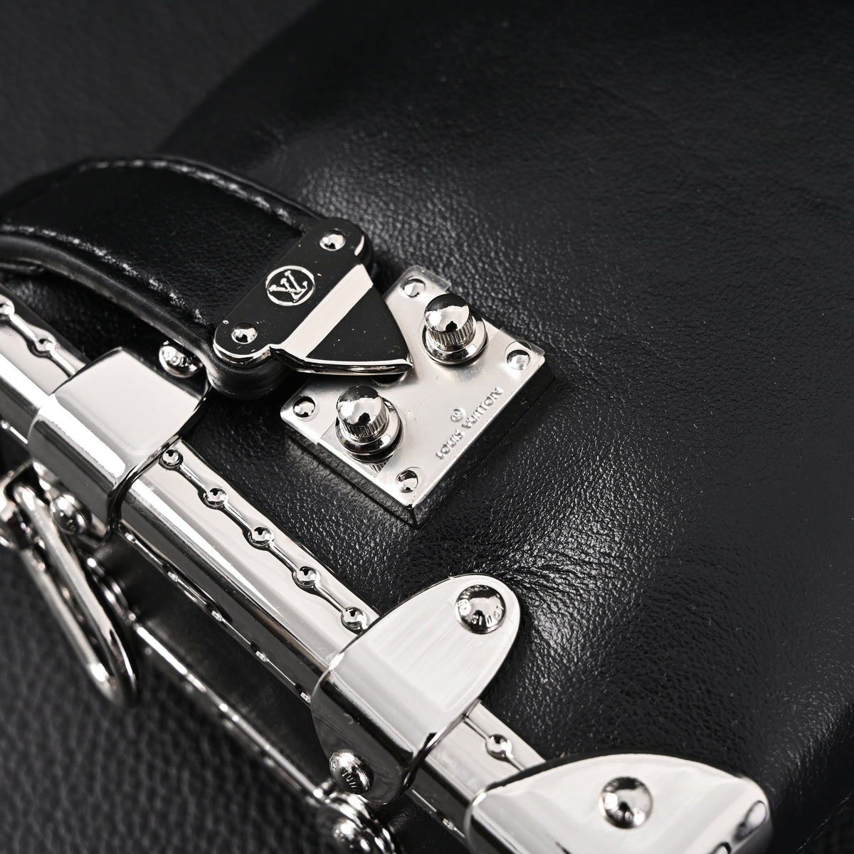 Louis Vuitton Soft Trunk Monogram Black Leather Crossbody Bag — view 7