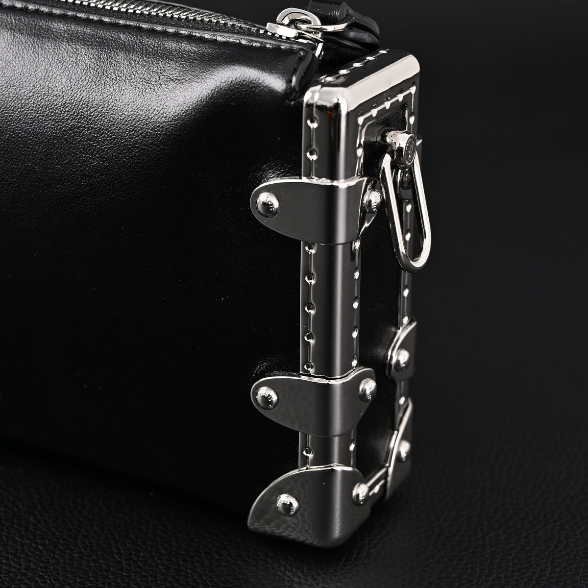 Louis Vuitton Soft Trunk Monogram Black Leather Crossbody Bag — view 12